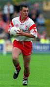 20 May 2001; Brian McGuigan of Tyrone during the Bank of Ireland Ulster Senior Football Championship Quarter-Final match between Tyrone and Armagh at St Tiernach's Park in Clones, Monaghan. Photo by Damien Eagers/Sportsfile