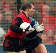 18 September 1994; Mickey Linden of Down in action against Paul Clarke of Dublin during the All-Ireland Senior Football Championship Final between Dublin and Down at Croke Park, Dublin. Photo by Ray McManus/Sportsfile