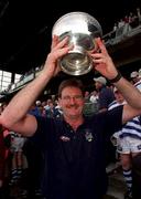 26 May 2001; Dungannon coach Willie Anderson celebrates with the cup after the AIB All-Ireland League Final match between Dungannon and Cork Constitution at Lansdowne Road in Dublin. Photo by Brendan Moran/Sportsfile