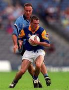 27 May 2001; Trevor Smullen of Longford in action against Paul Curran of Dublin during the Bank of Ireland Leinster Senior Football Championship Quarter-Final match between Dublin and Longford at Croke Park in Dublin. Photo by Brendan Moran/Sportsfile