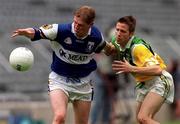 27 May 2001; Brian McDonald of Laois in action against Karl Slattery of Offaly during the Bank of Ireland Leinster Senior Football Championship Quarter-Final match between Offaly and Laois at Croke Park in Dublin. Photo by Damien Eagers/Sportsfile