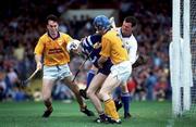 4 July 1993; Ger O'Loughlin of Clare, under pressure from Raymie Ryan, left, Noel Sheehy, 3, and Ken Hogan of Tipperary during the Munster Senior Hurling Championship Final match between Clare and Tipperary at the Gaelic Grounds in Limerick. Photo by Ray McManus/Sportsfile