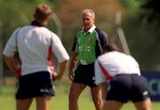 28 May 2001; Phil Larder, British and Irish Lions Defensive coach, during a British and Irish Lions squad training session at the Army Rugby Playing Fields in Aldershot, England. Photo by Matt Browne/Sportsfile