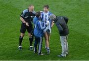 17 March 2016; Darragh Nelson, Ballyboden St Endas, is treated for a blood injury. AIB GAA Football All-Ireland Senior Club Championship Final, Ballyboden St Endas, Dublin, v Castlebar Mitchels, Mayo. Croke Park, Dublin. Picture credit: Piaras Ó Mídheach / SPORTSFILE