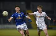 16 March 2016; Donal Monahan, Cavan, in action against Mark Kavanagh, Tyrone. EirGrid Ulster GAA Football U21 Championship, Quarter-Final, Cavan v Tyrone, Kingspan Breffni Park, Cavan. Picture credit: Oliver McVeigh / SPORTSFILE