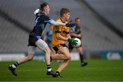2 April 2016; Billy Mannion, Holy Rosary College Moutbellew, in action against Ronan Hynes, Gallen CS Ferbane. Masita GAA All Ireland Post Primary Schools Paddy Drummond Cup Final, Gallen CS Ferbane v Holy Rosary College Mountbellew. Croke Park, Dublin. Picture credit: Ray McManus / SPORTSFILE