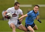 2 April 2016; Luke Flynn, Kildare, in action against Con O'Callaghan, Dublin. EirGrid Leinster GAA Football U21 Championship Final, Dublin v Kildare. Páirc Táilteann, Navan, Co. Meath. Photo by Sportsfile