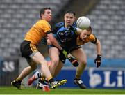 2 April 2016; Jack Clancy, Gallen CS Ferbane, in action against Gerard Donohue, left, and Christopher Fahy, Holy Rosary College Moutbellew. Masita GAA All Ireland Post Primary Schools Paddy Drummond Cup Final, Gallen CS Ferbane v Holy Rosary College Mountbellew. Croke Park, Dublin. Picture credit: Ray McManus / SPORTSFILE