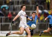 2 April 2016; Paschal Connell, Kildare, in action against Brian Howard, Dublin. EirGrid Leinster GAA Football U21 Championship Final, Dublin v Kildare. Páirc Táilteann, Navan, Co. Meath.  Photo by Sportsfile