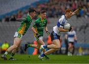 2 April 2016; St. Patrick's Maghera captain Conor Glass  in action against Lee O'Donoghue, left, and Michael Potts, St. Brendan's Killarney. Masita GAA All Ireland Post Primary Schools Hogan Cup Final, St. Brendan's Killarney  v St. Patrick's Maghera. Croke Park, Dublin.  Picture credit: Ray McManus / SPORTSFILE