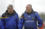 28 March 2010; Tipperary manager John Evans, right, with selector John Cummins. Allianz GAA Football National League, Division 2, Round 6, Armagh v Tipperary, St Oliver Plunkett Park, Crossmaglen, Armagh. Picture credit: Oliver McVeigh / SPORTSFILE