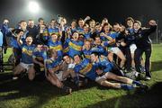 31 March 2010; The Tipperary team celebrate with the trophy following their victory over Kerry. Cadbury Munster GAA Football Under 21 Championship Final, Kerry v Tipperary, Austin Stack Park, Tralee, Co. Kerry. Picture credit: Stephen McCarthy / SPORTSFILE