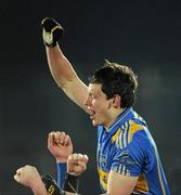 31 March 2010; Tipperary captain Ciaran McDonald celebrates following his side’s victory over Kerry. Cadbury Munster GAA Football Under 21 Championship Final, Kerry v Tipperary, Austin Stack Park, Tralee, Co. Kerry. Picture credit: Stephen McCarthy / SPORTSFILE