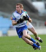 28 March 2010; Tomás Freeman, Monaghan, in action against Liam O'Malley, Mayo. Allianz GAA Football National League, Division 1, Round 6, Mayo v Monaghan, McHale Park, Castlebar, Co. Mayo. Picture credit: Brian Lawless / SPORTSFILE