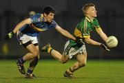 31 March 2010; Barry John Walsh, Kerry, in action against Padraig O’Dwyer, Tipperary. Cadbury Munster GAA Football Under 21 Championship Final, Kerry v Tipperary, Austin Stack Park, Tralee, Co. Kerry. Picture credit: Stephen McCarthy / SPORTSFILE