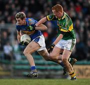 31 March 2010; Alan Moloney, Tipperary, in action against Johnny Buckley, Kerry. Cadbury Munster GAA Football Under 21 Championship Final, Kerry v Tipperary, Austin Stack Park, Tralee, Co. Kerry. Picture credit: Stephen McCarthy / SPORTSFILE
