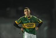 31 March 2010; Barry Shanahan, Kerry, shows his dejection following defeat. Cadbury Munster GAA Football Under 21 Championship Final, Kerry v Tipperary, Austin Stack Park, Tralee, Co. Kerry. Picture credit: Stephen McCarthy / SPORTSFILE