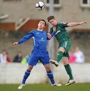 2 April 2010; Eoin Forde, Cork City Foras Co-op, in action against Shane Treacy, Limerick. Airtricity League, First Division, Limerick v Cork City Foras Co-op, Jackman Park, Limerick. Picture credit: Stephen McCarthy / SPORTSFILE