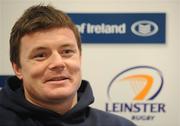 30 March 2010; Leinster's Brian O'Driscoll during a press conference. Leinster Rugby Office, Donnybrook, Dublin. Picture credit: Brendan Moran / SPORTSFILE
