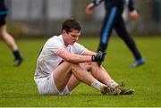 2 April 2016; A dejected Con Kavanagh, Kildare, at the end of the game. EirGrid Leinster GAA Football U21 Championship Final, Dublin v Kildare. Páirc Táilteann, Navan, Co. Meath.  Photo by Sportsfile