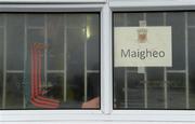 2 April 2016; General view of the  Mayo dressing room window with the players inside. EirGrid Connacht GAA Football U21 Championship Final. Markievicz Park, Sligo.  Picture credit: Oliver McVeigh / SPORTSFILE