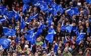 2 April 2016; Leinster supporters celebrate a try. Guinness PRO12 Round 19, Leinster v Munster. Aviva Stadium, Lansdowne Road, Dublin. Picture credit: Ramsey Cardy / SPORTSFILE