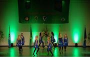 2 April 2016; The Naomh Mhuire, Carraig Droma Rúisc team of, Sandra Trench, Caroline Campbell, Claire Crossan, Nicole Armiter, Sandra Butler, Laura Crossan, Ciara Fitzgerald and Karen Morgan, representing Leitrim and Connacht, competing in the Rince Foirne   competition. All-Ireland Scór Sinsir Championship Finals. INEC, Gleneagle Hotel, Killarney, Co. Kerry. Picture credit: Piaras Ó Mídheach / SPORTSFILE