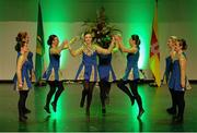 2 April 2016; Eventual winners, the Spa team of, Claire Moynihan, Katie O’Connor, Anne Marie Nelligan, Fiona Kelly, Ciara O’Shea, Mairéad Mangan, Sinéad Cronin and Trish Murphy, representing Kerry and Munster, competing in the Rince Foirne competition. All-Ireland Scór Sinsir Championship Finals. INEC, Gleneagle Hotel, Killarney, Co. Kerry. Picture credit: Piaras Ó Mídheach / SPORTSFILE