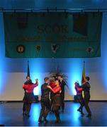 2 April 2016; The Abbeyknockmoy team of, Geraldine Flesk, Claire Quinn, Katie Mullins, Michelle Warren, Brian Carthy, Christopher Dunne, Craig Kennedy and Paul Flaherty, representing Galway and Connacht, competing in the Rince Seit competition. All-Ireland Scór Sinsir Championship Finals. INEC, Gleneagle Hotel, Killarney, Co. Kerry. Picture credit: Piaras Ó Mídheach / SPORTSFILE
