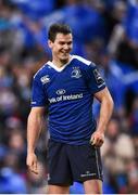 2 April 2016; Jonathan Sexton, Leinster, celebrates after scoring his side's first try of the game. Guinness PRO12 Round 19, Leinster v Munster. Aviva Stadium, Lansdowne Road, Dublin.  Picture credit: Ramsey Cardy / SPORTSFILE