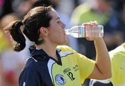 3 April 2010; Noelle Earley, Kildare and 2009 All Stars, takes a drink at half-time. TG4 Ladies All-Star Football Exhibition game, 2009 All Stars team v 2008 All Stars, TG4 Ladies Football All-Star Tour, Pairc na nGael, Treasure Island, San Francisco, California, USA. Picture credit: Brendan Moran / SPORTSFILE