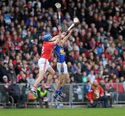 4 April 2010; Shane McGrath, Tipperary, in action against Tom Kelly, Cork. Allianz GAA Hurling National League Division 1 Round 6, Cork v Tipperary, Pairc Ui Chaoimh, Cork. Picture credit: Matt Browne / SPORTSFILE