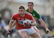 3 April 2016; Brian Hurley, Cork, in action against Shane Enright, Kerry. Allianz Football League, Division 1,  Round 7, Kerry v Cork. Austin Stack Park, Tralee. Picture credit: Piaras Ó Mídheach / SPORTSFILE