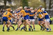 3 April 2016; Dan McCormack, Tipperary, in action against Aaron Cunningham, Clare. Allianz Hurling League Division 1 Quarter-Final, Clare v Tipperary. Cusack Park, Ennis, Co. Clare. Picture credit: Diarmuid Greene / SPORTSFILE