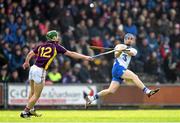 3 April 2016; Colin Dunford, Waterford, in action against Aidan Nolan, Wexford. Allianz Hurling League Division 1 Quarter-Final, Wexford v Waterford.Innovate Wexford Park, Wexford. Picture credit: Ramsey Cardy / SPORTSFILE