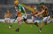 3 April 2016; Shane Kinsella, Offaly, in action against Shane Prendergast, Kilkenny. Allianz Hurling League Division 1, Quarter-Final, Kilkenny v Offaly. Nowlan Park, Kilkenny. Picture credit: Ray McManus / SPORTSFILE