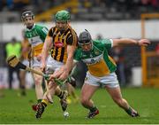 3 April 2016; Paul Murphy, Kilkenny, in action against Sean Ryan, Offaly. Allianz Hurling League Division 1, Quarter-Final, Kilkenny v Offaly. Nowlan Park, Kilkenny. Picture credit: Ray McManus / SPORTSFILE