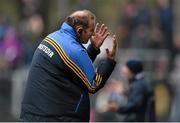 3 April 2016; Roscommon joint manager Fergal O'Donnell reacts to a late refereeing decision. Allianz Football League Division 1, Round 7, Roscommon v Dublin. Páirc Seán MacDiarmada, Carrick on Shannon, Co. Leitrim. Picture credit: Brendan Moran / SPORTSFILE