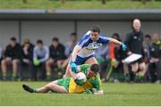 3 April 2016; Martin O'Reilly, Donegal, in action against Ryan Wylie, Monaghan. Allianz Football League Division 1, Round 7, Monaghan v Donegal. St Mary's Park, Castleblayney, Co. Monaghan. Picture credit: Dáire Brennan / SPORTSFILE