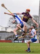 3 April 2016; David Redmond, Wexford, in action against Austin Gleeson, Waterford. Allianz Hurling League Division 1 Quarter-Final, Wexford v Waterford.Innovate Wexford Park, Wexford. Picture credit: Ramsey Cardy / SPORTSFILE