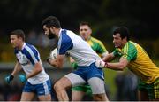 3 April 2016; Neil McAdam, Monaghan, in action against Frank McGlynn, Donegal. Allianz Football League Division 1, Round 7, Monaghan v Donegal. St Mary's Park, Castleblayney, Co. Monaghan. Picture credit: Dáire Brennan / SPORTSFILE
