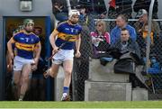 3 April 2016; Tipperary captain Brendan Maher leads his team out of the dressing room before the game. Allianz Hurling League Division 1 Quarter-Final, Clare v Tipperary. Cusack Park, Ennis, Co. Clare. Picture credit: Diarmuid Greene / SPORTSFILE