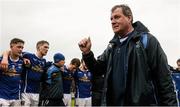 3 April 2016; Cavan manager Terry Hyland addresses the team after the match. Allianz Football League Division 2, Round 7, Cavan v Galway. Kingspan Breffni Park, Cavan. Picture credit: Cody Glenn / SPORTSFILE
