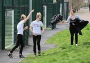 9 April 2010; X Factor phenomenon, JEDWARD, John, left, and Edward, arrive in Dublin today to lend their support to the SPAR Great Ireland Run which takes place at the Phoenix Park on Sunday 18th April. The most famous twins in Ireland were making a last minute call for people to sign up for Ireland's largest mixed 10k road race which is open to runners, joggers and walkers of all abilities. In particular John and Edward will be encouraging individuals to run on behalf of The 3Ts  - Turn the Tide of Suicide. DCU, Ballymun, Dublin. Picture credit: Brian Lawless / SPORTSFILE