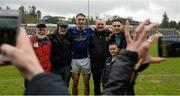 3 April 2016; Killian Clarke, Cavan, takes pictures with family after the match. Allianz Football League, Division 2, Round 7, Cavan v Galway. Kingspan Breffni Park, Cavan. Picture credit: Cody Glenn / SPORTSFILE