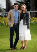 6 April 2016; &quot;Winner Alright!&quot; Thomas O'Brien, from Firhouse, Co. Dublin, and Florence Sherry, from Lusk, Co. Dublin, were named winners of the Only & Only & Sons Best Dressed Girl and Guy Competition. The Best Dressed Guy and Girl were presented with vouchers of 5000 euro each at the SPIN1038 Student Raceday at Leopardstown. Over 10,000 students attended the Foxrock venue to enjoy one of the biggest student events in the country. Leopardstown, Co. Dublin. Picture credit: Cody Glenn / SPORTSFILE