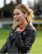 6 April 2016; &quot;Winner Alright&quot; Florence Sherry, from Lusk, Co. Dublin, reacts after she was named winner of the Only & Only & Sons Best Dressed Girl Competition. The Best Dressed Guy and Girl were presented with vouchers of 5000 euro each at the SPIN1038 Student Raceday at Leopardstown. Over 10,000 students attended the Foxrock venue to enjoy one of the biggest student events in the country. Leopardstown, Co. Dublin. Picture credit: Cody Glenn / SPORTSFILE