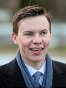 6 April 2016; Trainer Joseph O'Brien after sending out Ineffable to win the Spin 1038 Handicap. Leopardstown, Co. Dublin. Picture credit: Cody Glenn / SPORTSFILE
