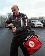 6 April 2016; Tyrone selector Peter Canavan arrives ahead of the game. EirGrid Ulster GAA Football U21 Championship Final, Monaghan v Tyrone, Athletic Grounds, Armagh. Picture credit: Philip Fitzpatrick / SPORTSFILE