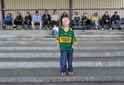 10 April 2010; Six year old Aaron McCabe, from Kilmore, Co. Kerry, watches the teams warm up. Allianz GAA Hurling National League Division 3A Final, Kerry v Derry, Padraig Pearses, Woodmount, Roscommon. Picture credit: Brian Lawless / SPORTSFILE